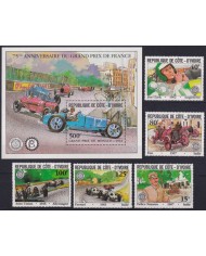 F-EX62890 IVORY COAST MNH 1981 75th ANNIV GRAN PRIX RACING CAR OLD CAR AUTOMOVIL.