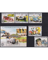 F-EX62892 CENTRAL AFRICA MNH 1981 75th ANNIV GRAN PRIX RACING CAR OLD CAR.