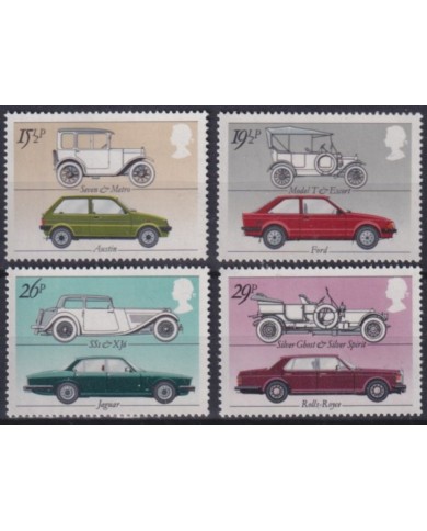 F-EX63498 ENGLAND UK MNH 1961 CLASSIC CAR AUTOMOVIL SET.