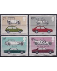 F-EX63498 ENGLAND UK MNH 1961 CLASSIC CAR AUTOMOVIL SET.