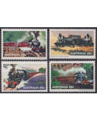 F-EX63314 AUSTRALIA MNH 1979 RAILROAD RAILWAYS FERROCARRIL LOCOMOTIVES.