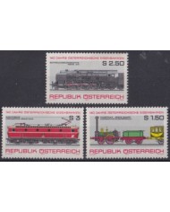 F-EX63307 AUSTRIA MNH 1977 RAILROAD RAILWAYS FERROCARRIL LOCOMOTIVES TRAIN.