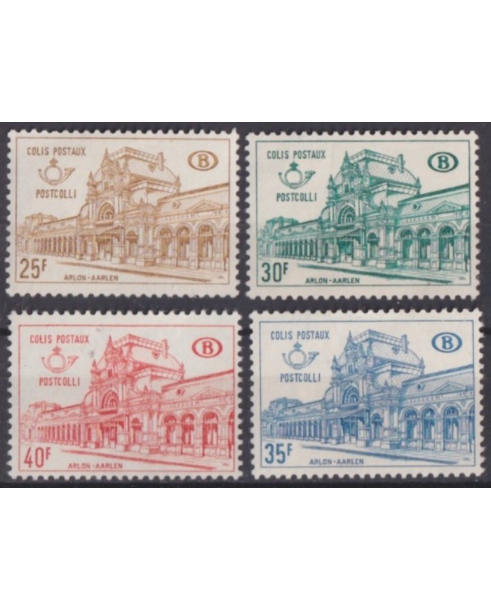 F-EX63266 BELGIUM MLH 1968 COLIS POSTAUX RAILROAD RAILWAYS TRAIN FERROCARRIL LOCOMOTIVES.