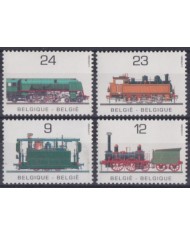 F-EX63265 BELGIUM MNH 1985 CLASSIC RAILROAD RAILWAYS TRAIN FERROCARRIL LOCOMOTIVES.