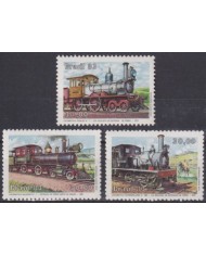 F-EX63317 BRAZIL MNH 1983 RAILROAD RAILWAYS TRAIN FERROCARRIL LOCOMOTIVES.