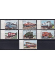 F-EX63318 BURKINA FASO MNH 1985 RAILROAD RAILWAYS TRAIN FERROCARRIL LOCOMOTIVES.