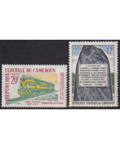 F-EX63329 CAMEROUN MNH 1965 MBANGA – KUMBA RAILROAD TRAIN FERROCARRIL.