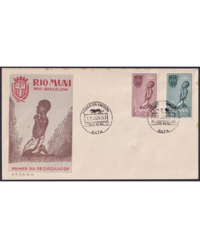 F-EX64076 RIO MUNI SPANISH COLONIES 1963 FDC PRO INDIGENOUS PRAYER.