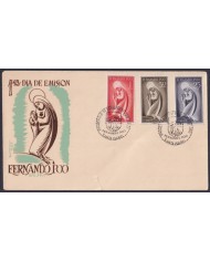 F-EX64094 FERNANDO POO 1960 FDC PRAYER CHRISTIAN WOMAN.