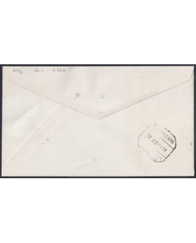 F-EX64140 FERNANDO POO 1965 FDC REG PRO CHILDREN BEETLE INSECTS ENTOMOLOGY.