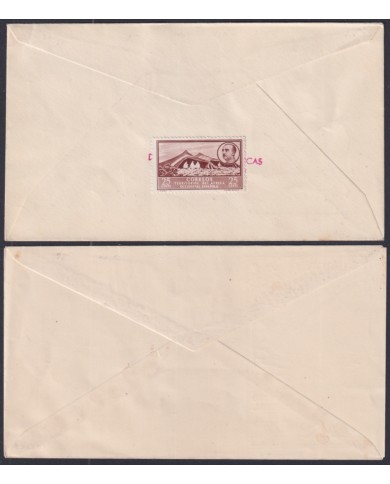 F-EX64097 SPANISH SAHARA 1951 FDC REG COLONIAL STAMPS DAY CAMEL FAUNA.