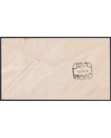 F-EX64071 SPANISH SAHARA 1963 FDC RED PRO CHILDREN FAUNA CAMEL.
