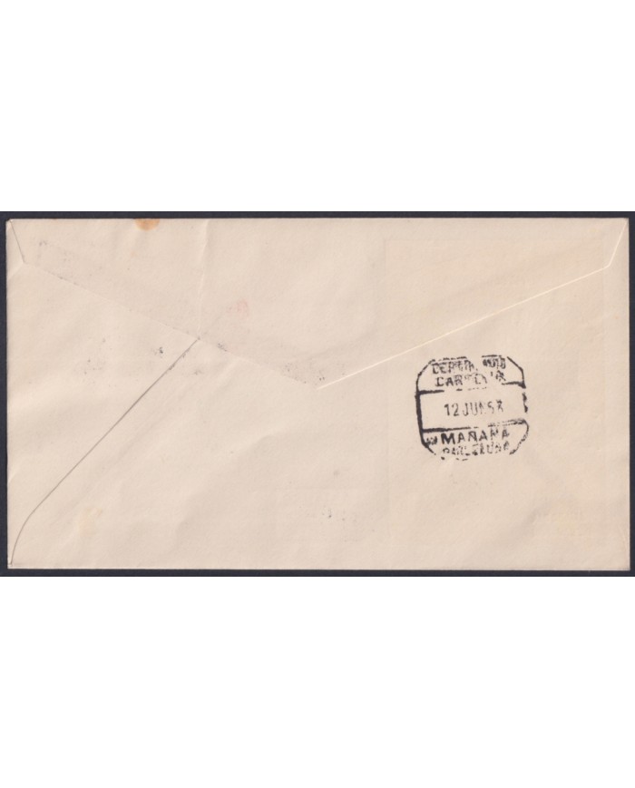 F-EX64071 SPANISH SAHARA 1963 FDC RED PRO CHILDREN FAUNA CAMEL.