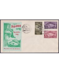F-EX64073 SPANISH SAHARA 1964 FDC STAMPS DAY FAUNA MARINE WILDLIFE FISH PECES.