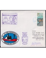 F-EX64172 CHILE ANTARCTIC TERRITORY 2001 UPAEP FLIGHT E. FREI STATION TO SPAIN.