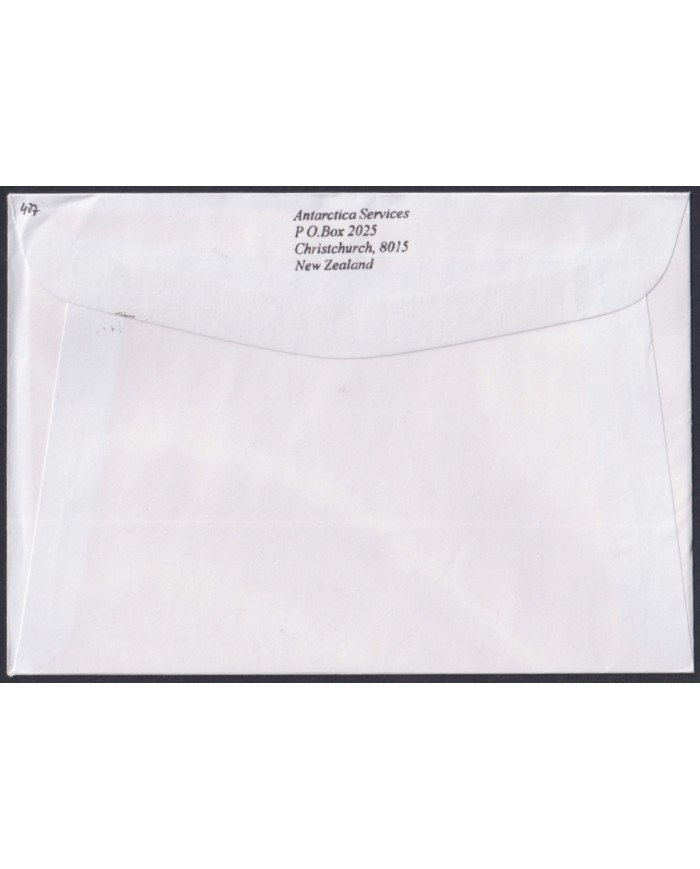 F-EX64199 USA ANTARCTIC PAQUEBOT NEW ZEALAND STATION 2021 COVER TO GERMANY.
