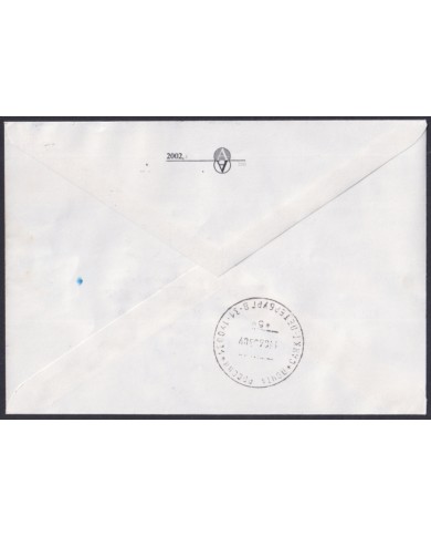 F-EX64201 RUSSIA 2002 45- 47º MAGDALENA OLDENDORF ANTARCTIC STATION COVER POLAR.