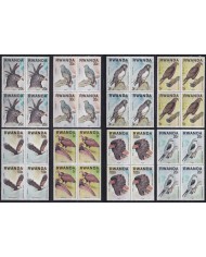 F-EX63571 RWANDA MNH 1977 BLOCK 4 BIRD AVES OISEAUX.