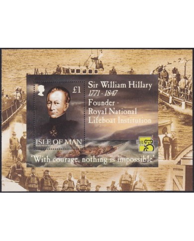 F-EX59877 MAN IS ENGLANG UK MNH 1999 WILLIAM HILLARY LIFEBOAT SHIP.