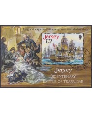 F-EX61799 JERSEY UK ENGLAND 2005 USED TRAFALGAR BATTLE HMS VICTORIA SHIP.