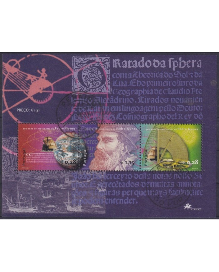 F-EX61800 PORTUGAL MNH 2002 500º ANNIV PEDRO NUNES DISCOVERY SHIP.