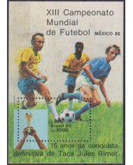 F-EX61805 BRAZIL MNH 1985 WORLD SOCCER CHAMPIONSHIP FOOTBALL CUP JULES RIMET.