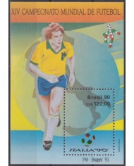 F-EX61812 BRAZIL MNH 1990 WORLD SOCCER CHAMPIONSHIP FOOTBALL CUP PRO BRAPEX.