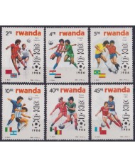 F-EX63481 RWANDA MNH 1986 WORLD SOCCER CHAMPIONSHIP FOOTBALL CUP.