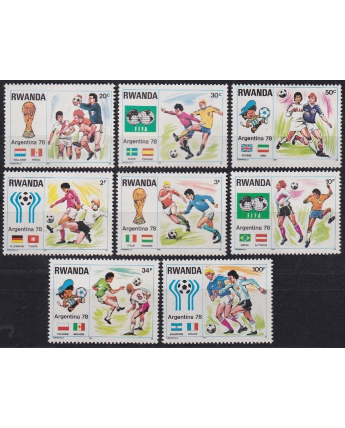 F-EX63563 RWANDA MNH 1978 WORLD SOCCER CHAMPIONSHIP FOOTBALL CUP.