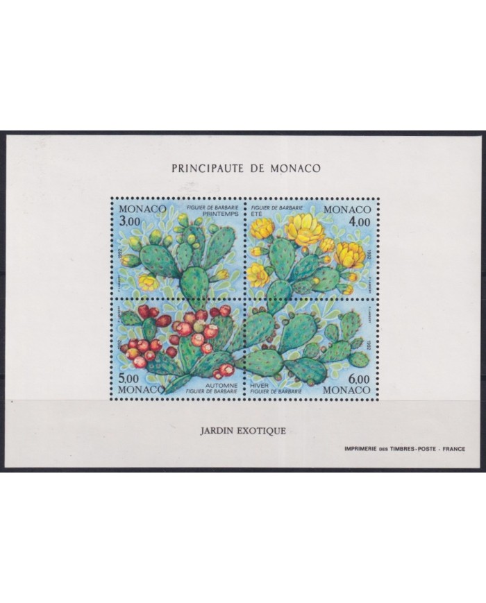 F-EX61925 MONACO MNH 1992 CACTUS FLOWER FLORES.