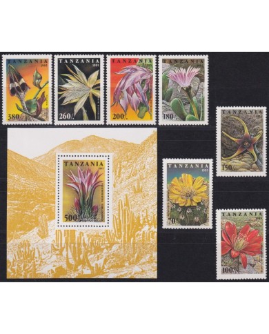 F-EX63614 TANZANIA MNH 1995 CACTUS FLOWER FLORES.