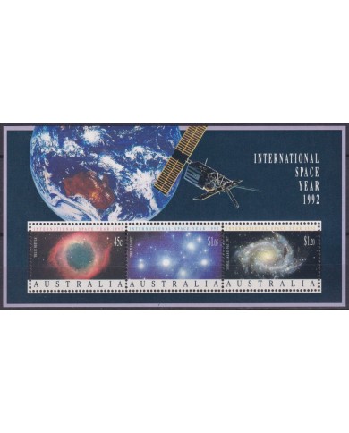 F-EX61850 AUSTRALIA MNH 1992 INTERNATIONAL SPACE YEAR PLANET COSMOS NEBULA.