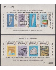 F-EX61920 URUGUAY MNH 1983 PERF COMMUNICATION YEAR CARS AUTO ZEPPELIN.