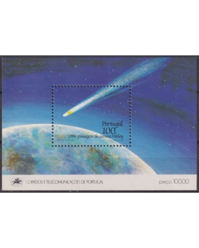 F-EX61851 PORTUGAL MNH 1986 HALLEY COMET SPACE COSMOS.