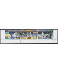 F-EX62299 NIUE MNH 1998 25TH ANNIV MANNED MOON LANDING COSMOS SPACE.