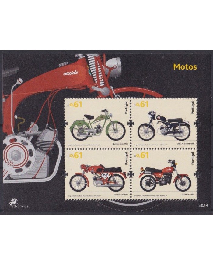 F-EX61939 PORTUGAL MNH 2007 MOTO MOTORCYCLE TRANSPORTS.