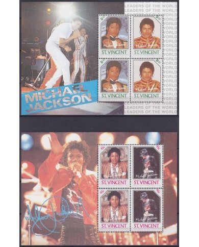 F-EX61211 ST VINCENT MNH 1985 POP MUSIC MICHAEL JACKSON.