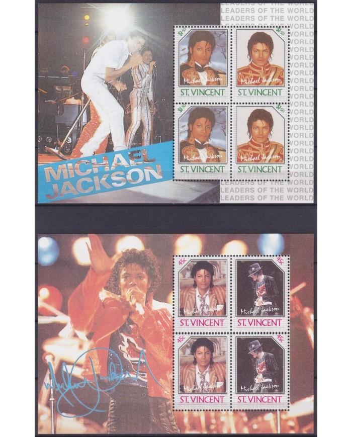 F-EX61211 ST VINCENT MNH 1985 POP MUSIC MICHAEL JACKSON.