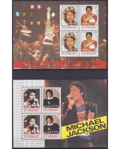 F-EX61211 ST VINCENT MNH 1985 POP MUSIC MICHAEL JACKSON.