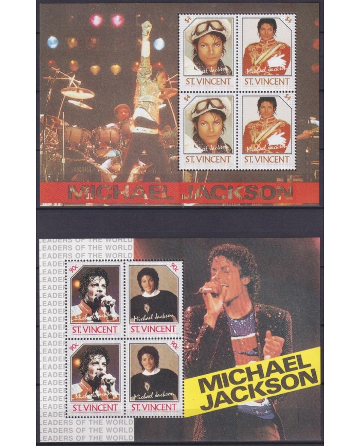 F-EX61211 ST VINCENT MNH 1985 POP MUSIC MICHAEL JACKSON.
