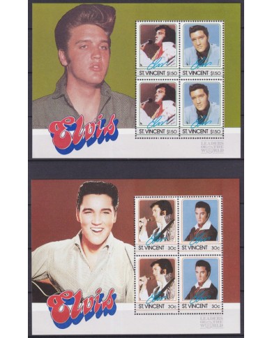 F-EX61210 ST VINCENT MNH 1985 ROCK MUSIC ELVIS PRESLEY.