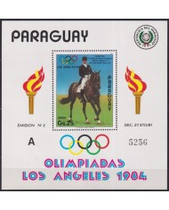 F-EX59880 PARAGUAY MNH 1984 LOS ANGELES OLYMPIC GAMES EQUESTRIAN.