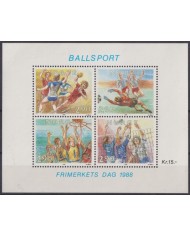 F-EX61828 NORWAY NORGE MNH 1988 SPORT SOCCER HANDBALL BASKETBALL VOLLEYBALL.