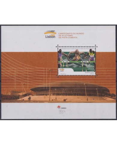 F-EX59882 PORTUGAL MNH 2001 ATHLETISM CHAMPIONSHIP GAMES SHEET.