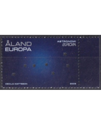 F-EX63215 ALAND MNH 2009 EUROPA ASTRONOMY YEAR STAR PERFORATION SPACE