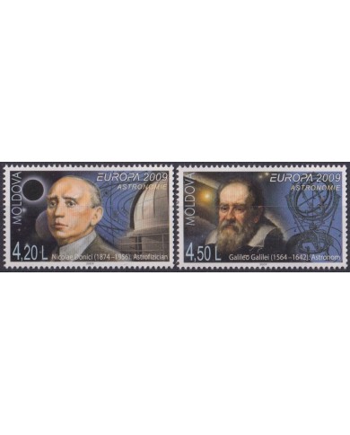 F-EX63212 MOLDOVA MNH 2009 EUROPA ASTRONOMY YEAR GALILEO DONICI SPACE.