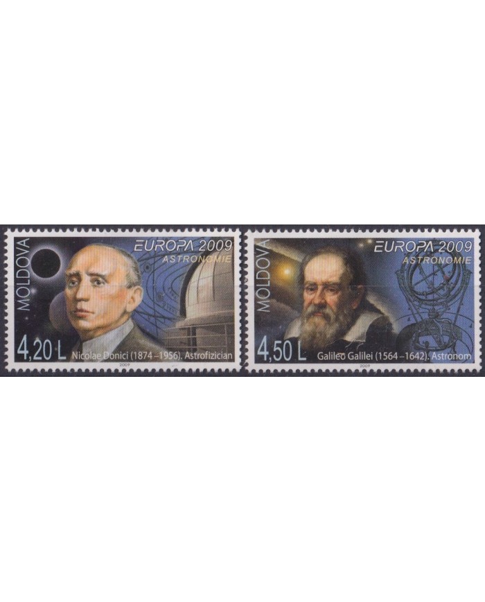 F-EX63212 MOLDOVA MNH 2009 EUROPA ASTRONOMY YEAR GALILEO DONICI SPACE.