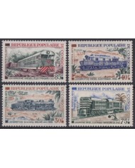 F-EX63577 CONGO MNH 1973 ELECTRIC RAILROAD TRAIN FERROCARRIL LOCOMOTIVES.