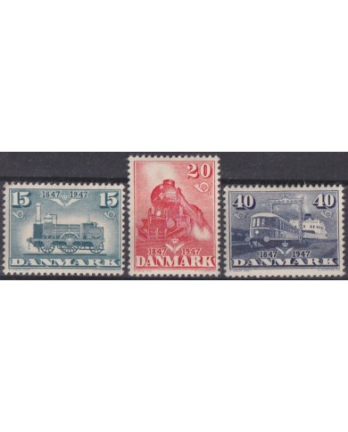 F-EX63283 DANMARK DENMANRK MNH 1947 RAILROAD RAILWAYS TRAIN.