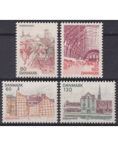 F-EX63280 DANMARK DENMANRK MNH 1976 ARCHITECTURE RAILROAD STATION RAILWAYS TRAIN.